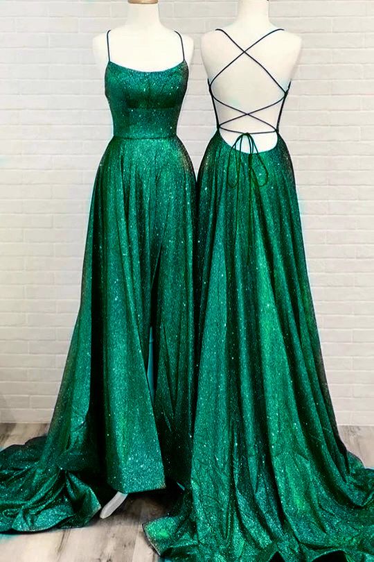 Sexy Prom Evening Dress Long Party Dresses Green Dress