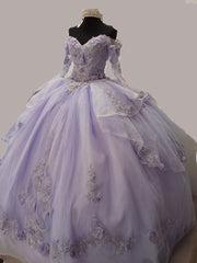 Lilac Princess Ball Gown Quincea¨½era Dress Sweet 16 Dress