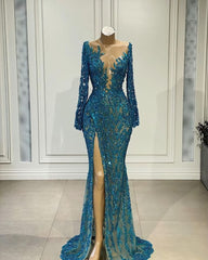 Memaid Long Prom Dress Sexy Evening Gown