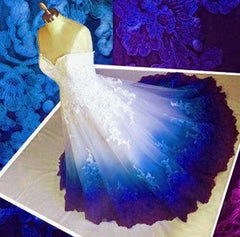 Popular Prom Dresses,Colored Prom Dress, Sweetheart Appliques Prom Dresses,Modern Wedding Dress